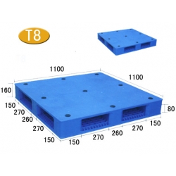 T8-双面平板型塑料托盘