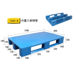 T38#-4川字平板型塑料托盘